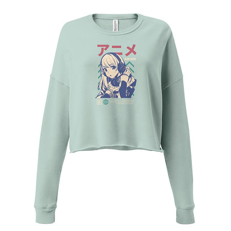 [ID: 316-G89] Anime Girl Women's Cropped Sweatshirt