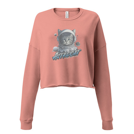 [ID: 316-G109] Astrocat Women's Cropped Sweatshirt