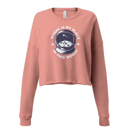 [ID: 316-G110] Astronaut Women's Cropped Sweatshirt