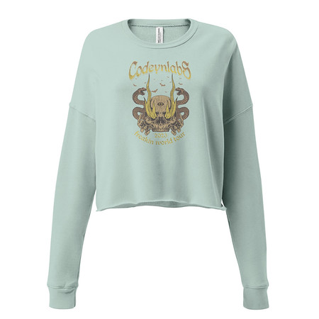 [ID: 316-G137] Band Merchandise Tour Illustration Women's Cropped Sweatshirt
