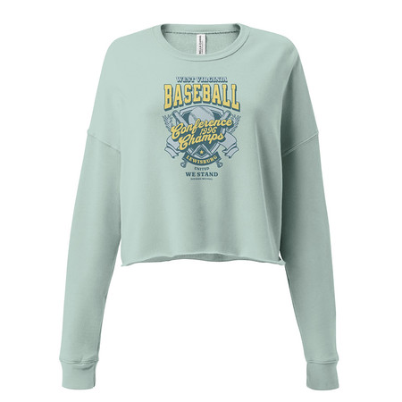 [ID: 316-G141] Baseball Conference Championships - Athlectic Badge Women's Cropped Sweatshirt