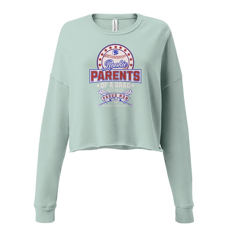 [ID: 316-G143] Baseball Mom Of A Graduate Women's Cropped Sweatshirt