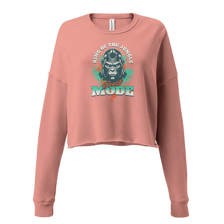 [ID: 316-G171] Beast Mode Women's Cropped Sweatshirt