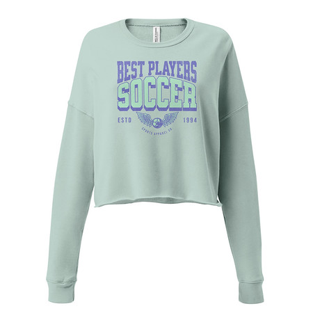 [ID: 316-G190] Best Players Soccer Women's Cropped Sweatshirt
