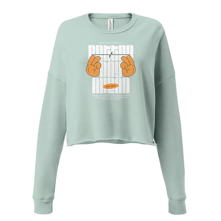[ID: 316-G192] Better Day Ahead Women's Cropped Sweatshirt
