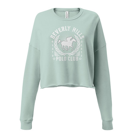 [ID: 316-G196] BEVERLY HILLS POLO CLUB Women's Cropped Sweatshirt