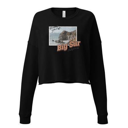 [ID: 316-G205] Big Sur, Cali Women's Cropped Sweatshirt
