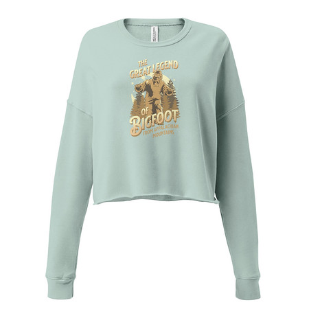 [ID: 316-G206] Bigfoot Legend  - Appalachian Forest Women's Cropped Sweatshirt
