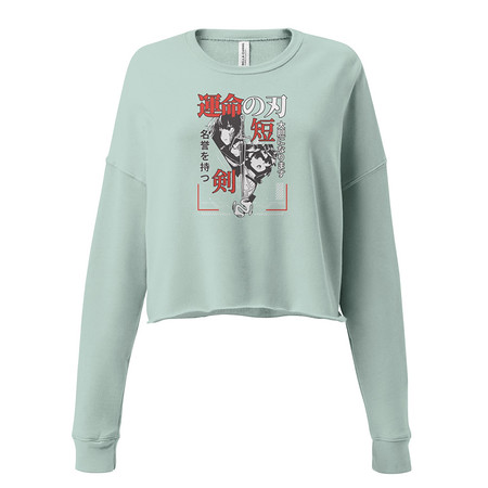 [ID: 316-G234] Blades of Fate - Japanese Manga Anime Women's Cropped Sweatshirt