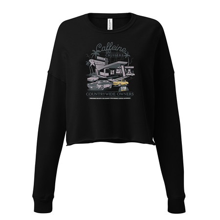[ID: 316-G308] Caffeine Cruisers Women's Cropped Sweatshirt