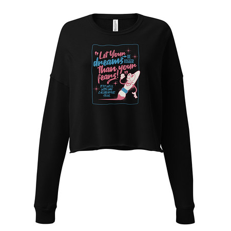 [ID: 316-G320] Calligraphic Soul Women's Cropped Sweatshirt