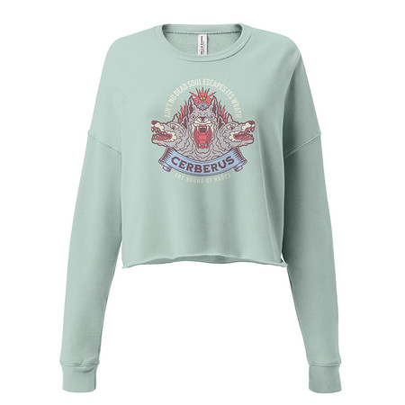 [ID: 316-G353] Cerberus - Underworld Dogs Women's Cropped Sweatshirt