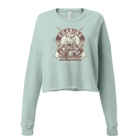[ID: 316-G360] Chasing the Frontier Women's Cropped Sweatshirt
