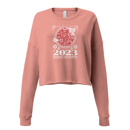 [ID: 316-G368] Chinese Lunar Year - Rabbit Women's Cropped Sweatshirt