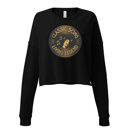 [ID: 316-G385] Classic Song - Music Record Women's Cropped Sweatshirt