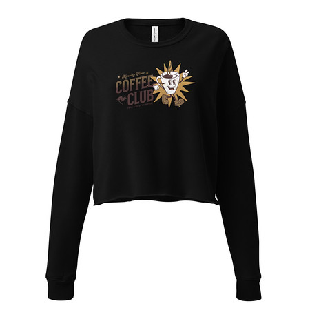 [ID: 316-G396] Coffee Club Women's Cropped Sweatshirt