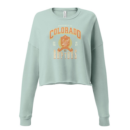 [ID: 316-G407] Colorado Raptors - Rugby Sports Team Women's Cropped Sweatshirt