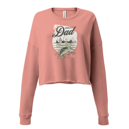 [ID: 316-G419] Coolest Dad Women's Cropped Sweatshirt