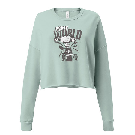 [ID: 316-G430] Crazy World Women's Cropped Sweatshirt