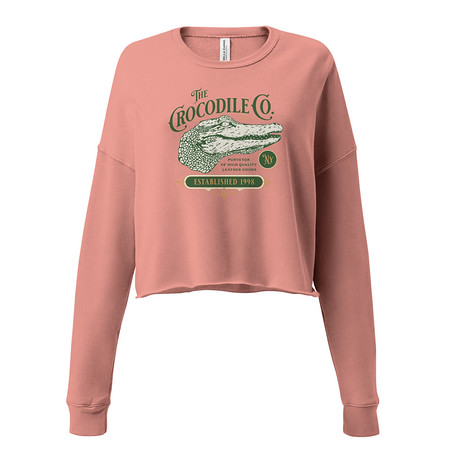 [ID: 316-G439] Crocodile Co. - Wild Animal Women's Cropped Sweatshirt