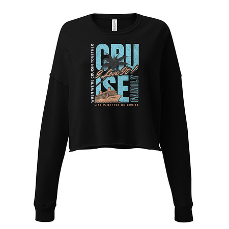 [ID: 316-G440] Cruise Ship Women's Cropped Sweatshirt