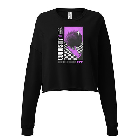 [ID: 316-G442] Curiosity Streetwear Women's Cropped Sweatshirt