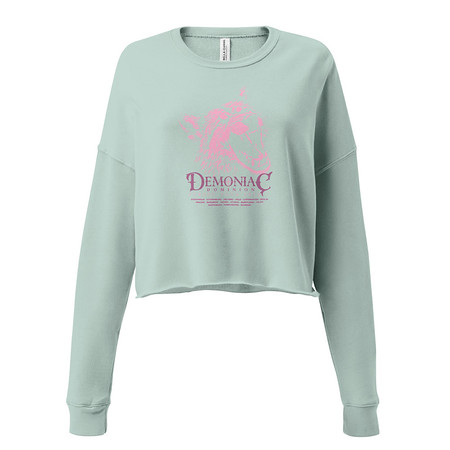 [ID: 316-G487] Demoniac Dominion Women's Cropped Sweatshirt
