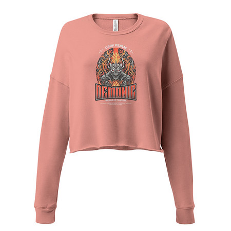 [ID: 316-G488] Demonic Women's Cropped Sweatshirt