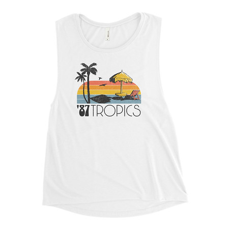 [ID: 271-G2] '87 Tropics Women's Muscle Tank