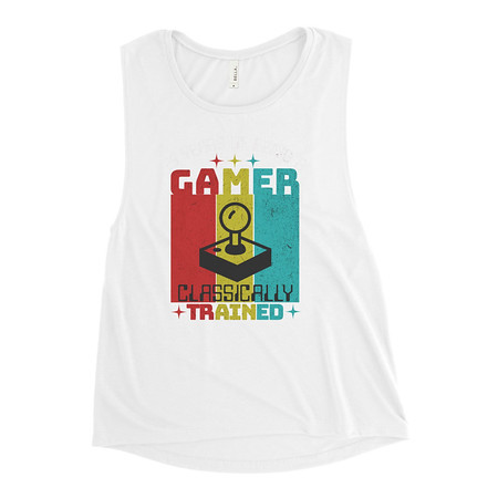 [ID: 271-G5] 25 Years of Being A Gamer Women's Muscle Tank