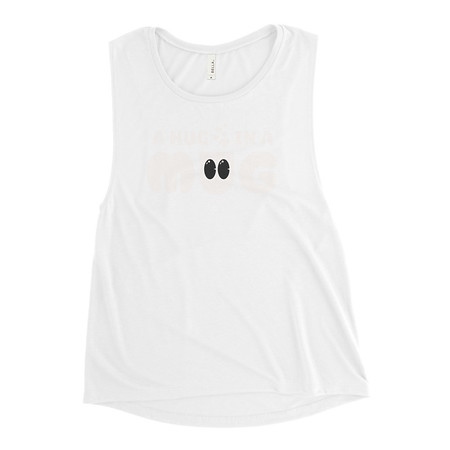[ID: 271-G17] A Hug in a Mug - Funny Cartoon Women's Muscle Tank