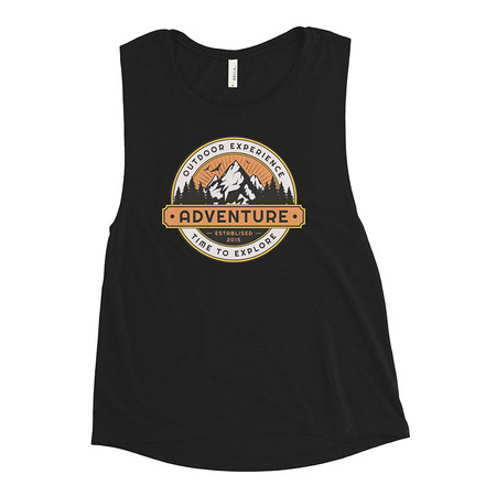 [ID: 271-G26] Adventure - Outdoor Mountain Women's Muscle Tank