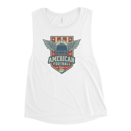 [ID: 271-G70] American Football League - Sports Helmet Women's Muscle Tank