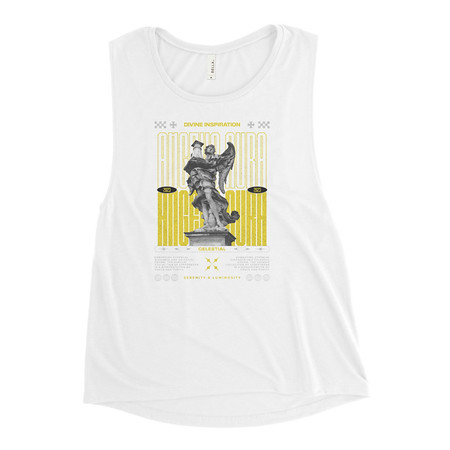 [ID: 271-G82] Angelic Aura Streetwear Women's Muscle Tank