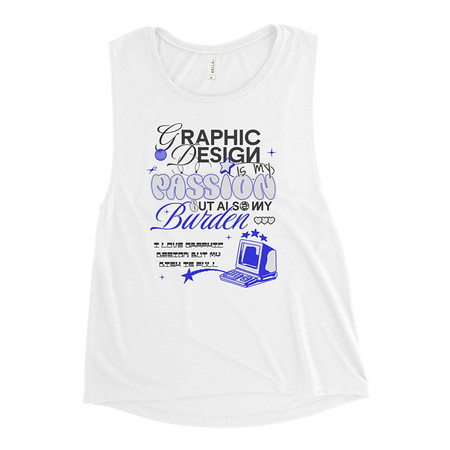 [ID: 271-G92] Anti-design  Women's Muscle Tank