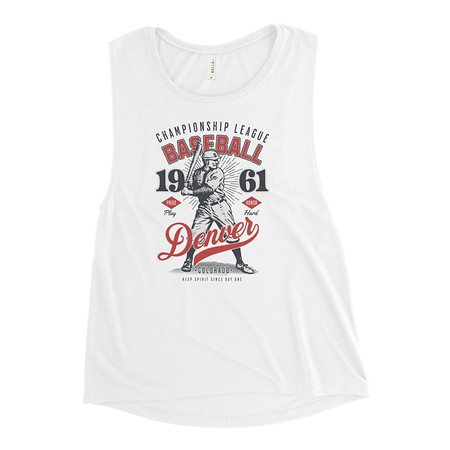 [ID: 271-G140] Baseball Championship League - University Sports Team Women's Muscle Tank