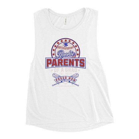 [ID: 271-G143] Baseball Mom Of A Graduate Women's Muscle Tank
