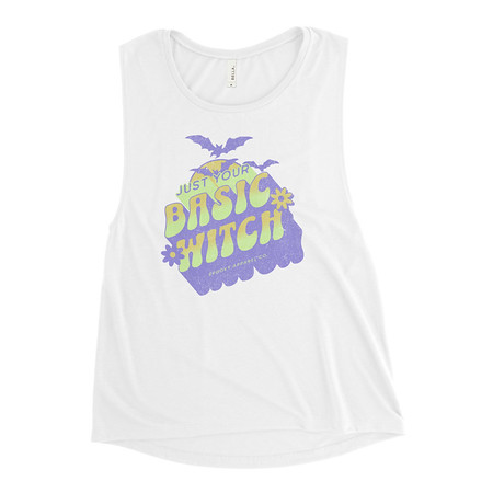 [ID: 271-G146] Basic Witch - Halloween Women's Muscle Tank