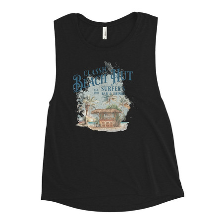 [ID: 271-G166] Beach Hut Women's Muscle Tank