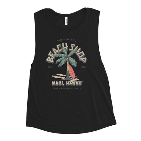 [ID: 271-G169] Beach Shop Women's Muscle Tank