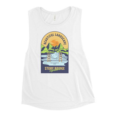 [ID: 271-G172] Beautiful Landscape - Outdoor Women's Muscle Tank