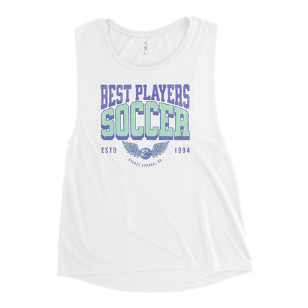[ID: 271-G190] Best Players Soccer Women's Muscle Tank