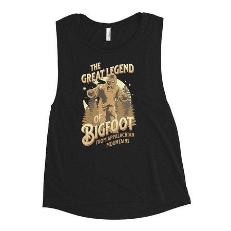 [ID: 271-G206] Bigfoot Legend  - Appalachian Forest Women's Muscle Tank