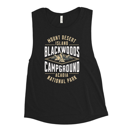[ID: 271-G233] Blackwoods Campground - Mountain Adventure Women's Muscle Tank