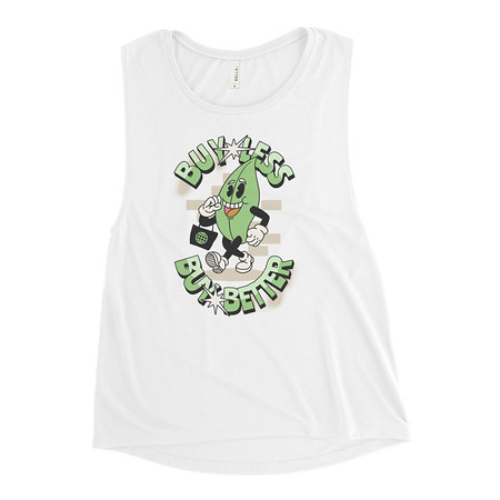 [ID: 271-G303] Buy Less- Buy Better Women's Muscle Tank