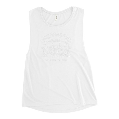 [ID: 271-G377] Christmas Tree Farm Women's Muscle Tank