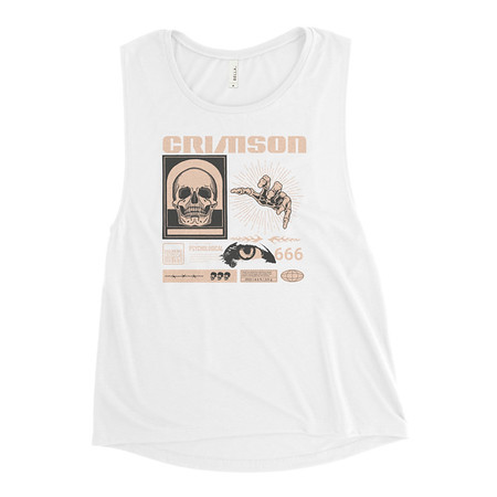 [ID: 271-G438] Crimson Women's Muscle Tank