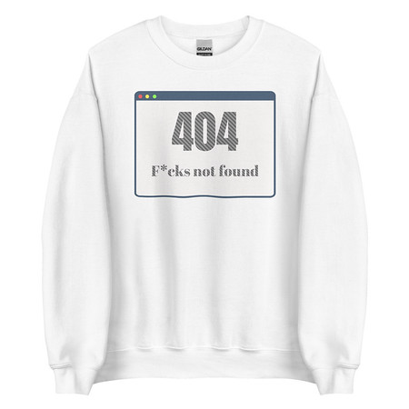 [ID: 145-G7] 404 Unisex Crew Neck Sweatshirt