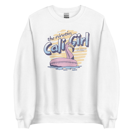 [ID: 145-G13] 90's Cali Girl Unisex Crew Neck Sweatshirt