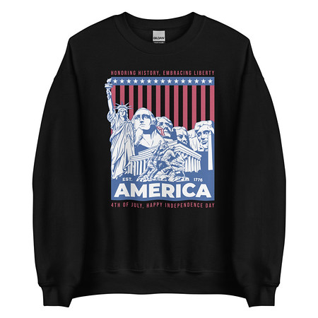 [ID: 145-G58] AMERICA (2) Unisex Crew Neck Sweatshirt